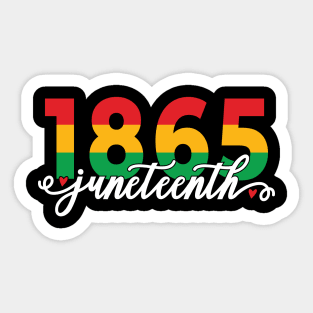 Juneteenth 1865 Celebrate African American Freedom Day Women Sticker